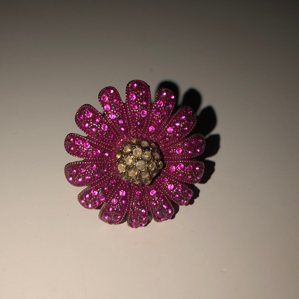 Pink flower ring